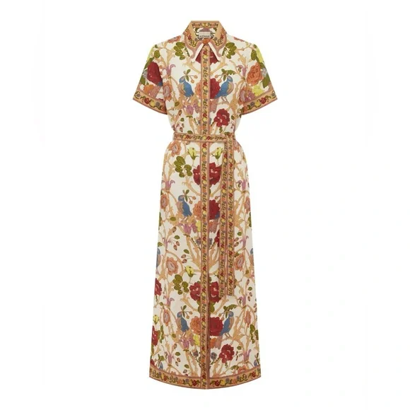 Alemais NISSA LINEN SHIRTDRESS EXCLUSIVE $590 New without tag - Picture 2 of 4